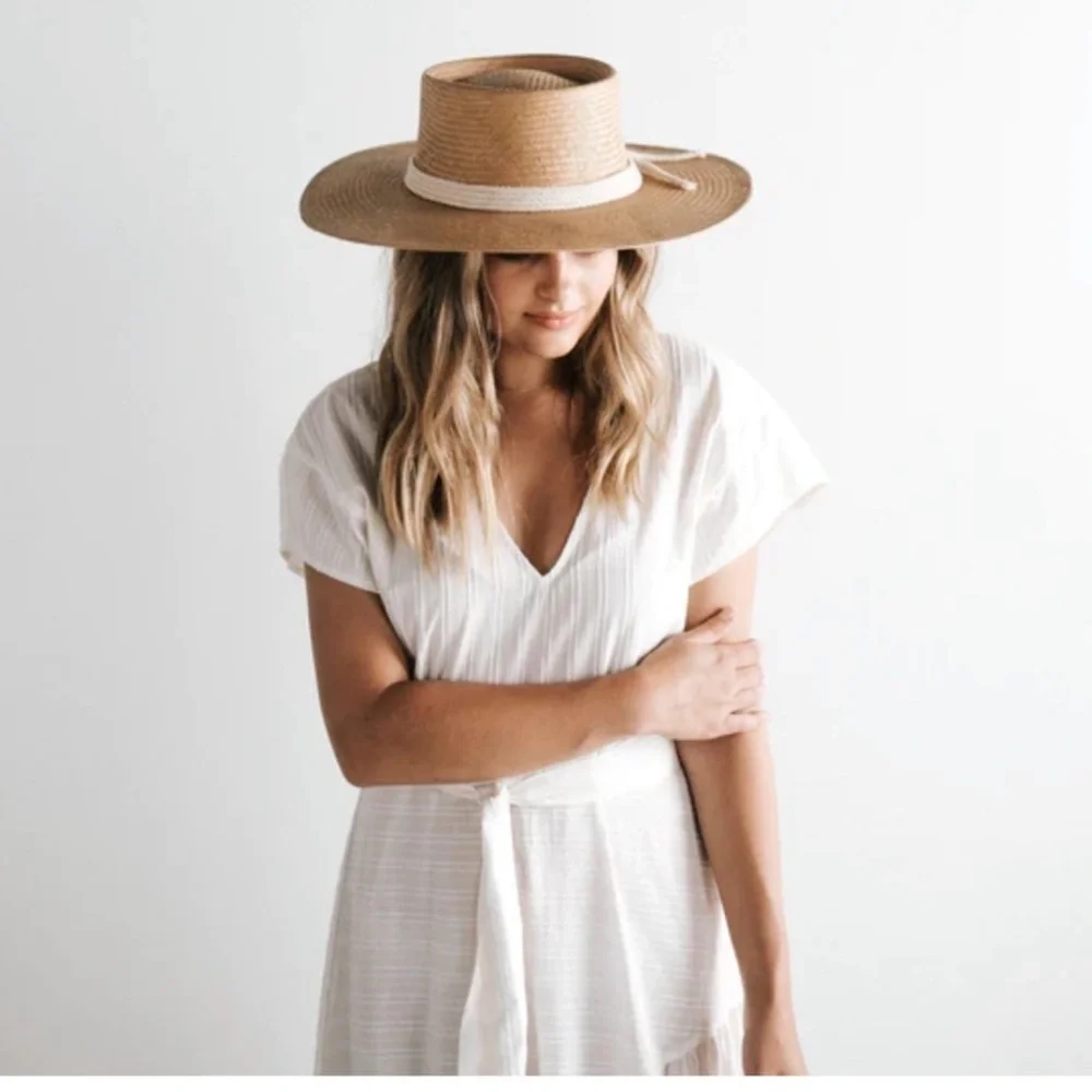 GIGI PIP BRE STRAW PORK RIVER SAGUARO GUATEMALAN PIE HAT - Picture 2 of 8